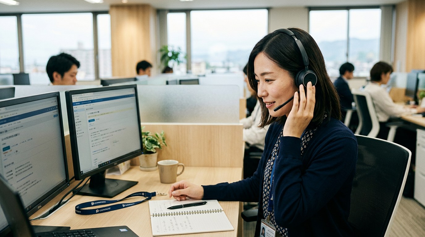 お客様の声に耳を傾けるサポートスタッフ — 共に描く最初の対話