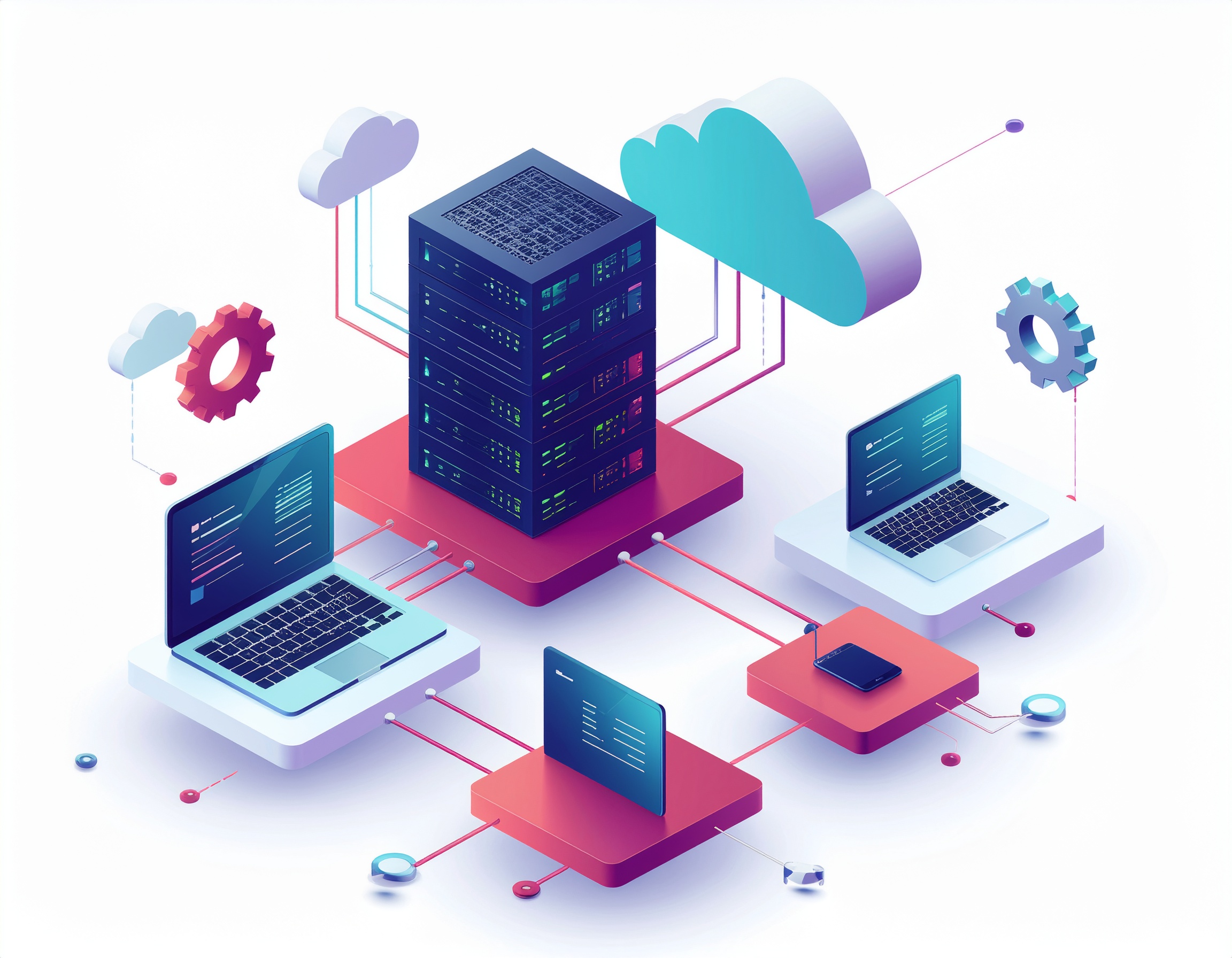 デジタル変革・Web開発のイラスト